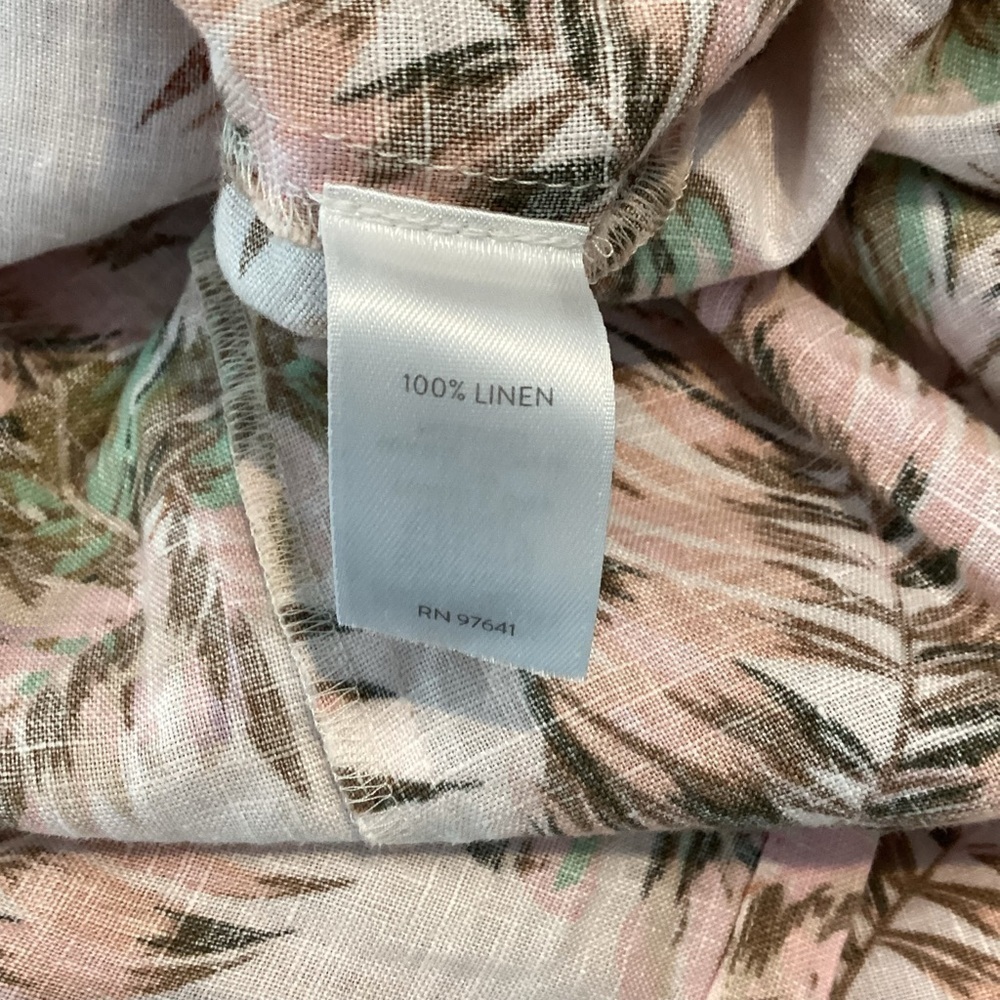 J. Jill Love Linen Printed Tank Dress Petite Small Multicolor - Picture 7 of 7